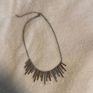 Silver Spike Necklace